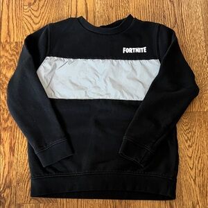 Fortnite Black and Gray Sweatshirt